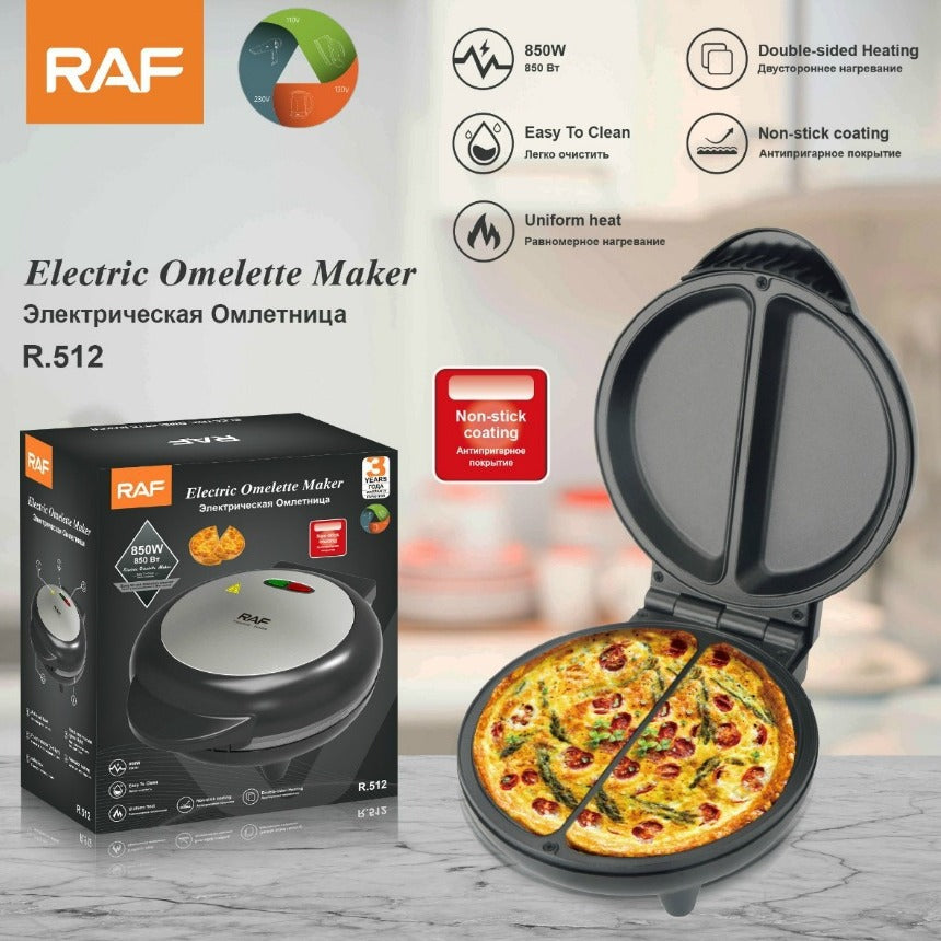 RAF European Standard New Deepened Electric Griddle Breakfast Machine Sandwich Pizza Grill Machine Double-Sided Heating Crepe Maker