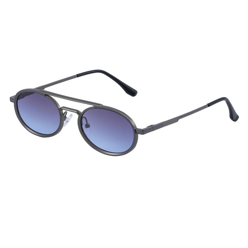 2025New European and American Retro Oval Frame Sunglasses for Men with High-end Spring Sunglasses for Women sunglasses