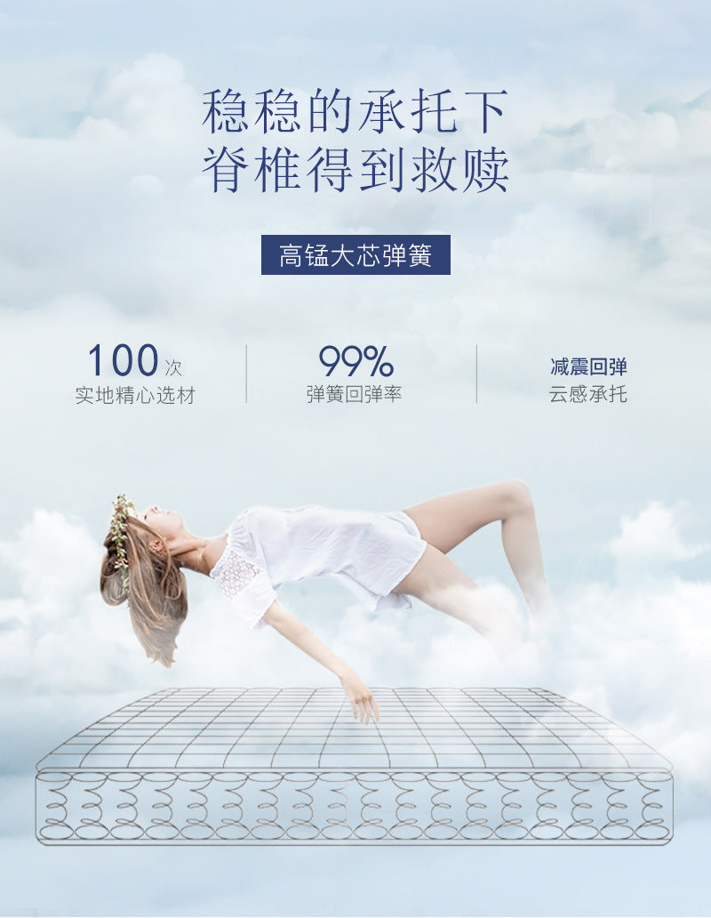 Mattress Simmons Manufacturer Hotel Dormitory Knitted Fabric Sponge Spring1.5Rice1.8Latex Spine Protector