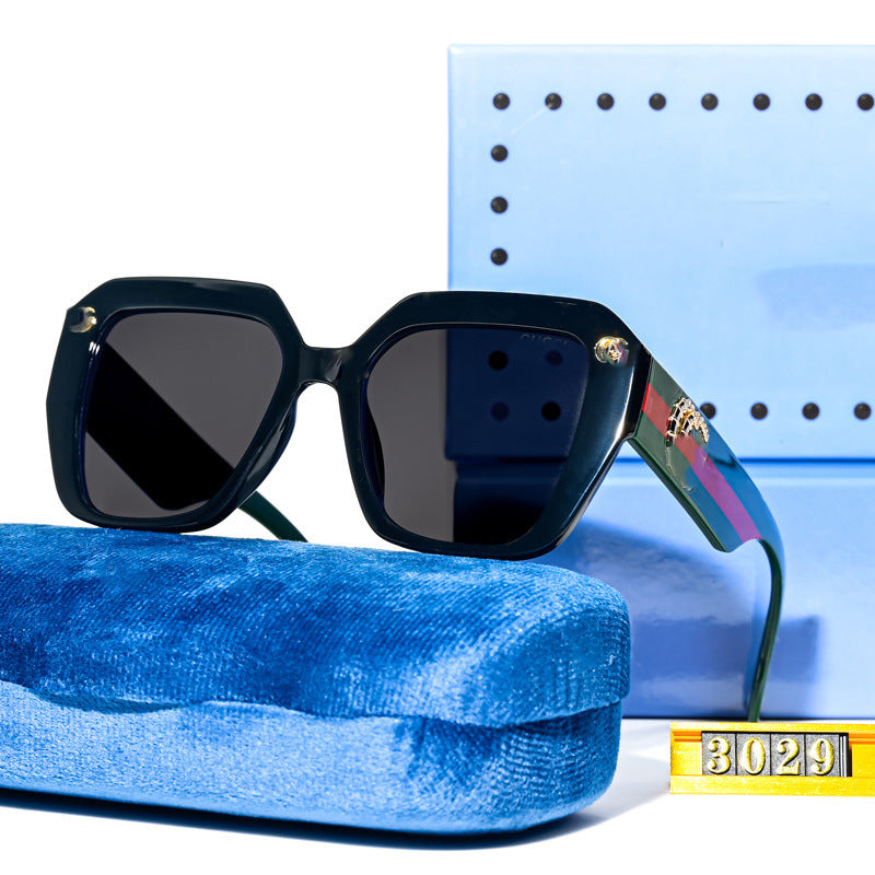 Ancient Style European and American Design ins Trendy Square Frame Sunglasses for Women, Celebrity Style, Fashionable Acetate Sunglasses for Men3029