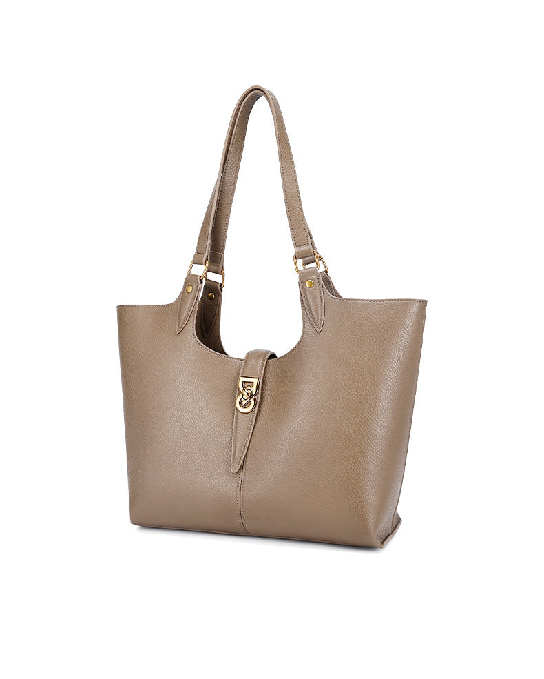 European and American Trendy High-End Single Shoulder Fashion Women's Bag Versatile Handbag Basket Bag Light Luxury Niche Commuter Crossbody Bag