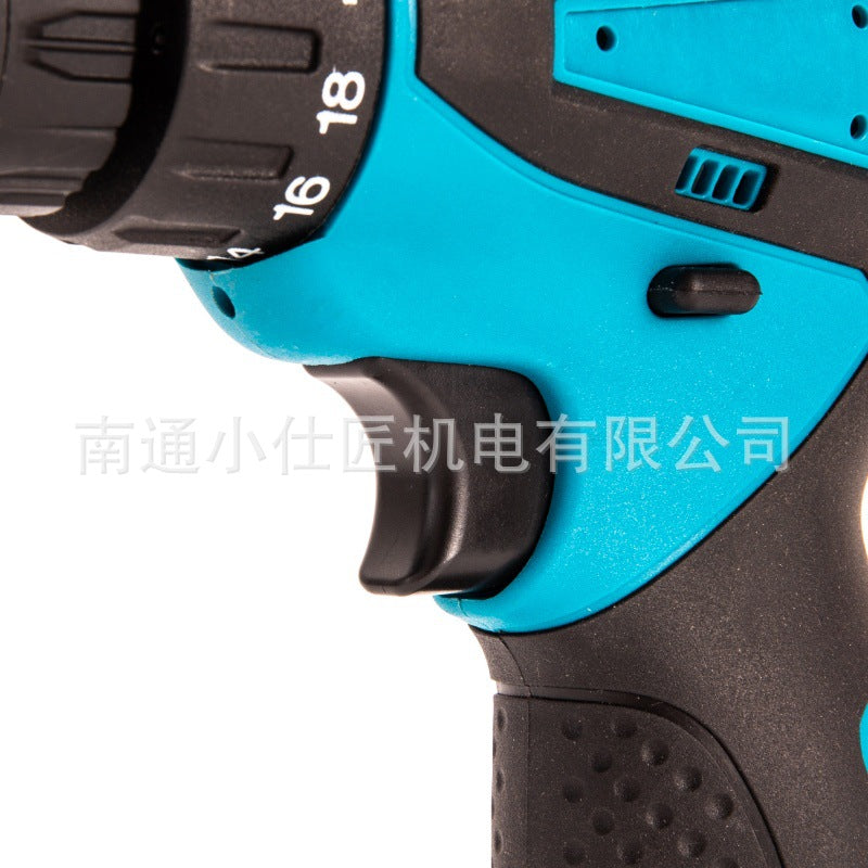Manufacturer Supply Lithium Battery Rechargeable Pistol Drill Cross-Border Household Portable Multi-Function Electric Screwdriver Lithium Drill