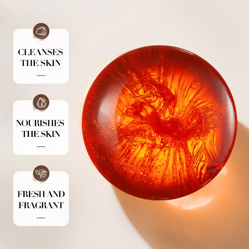 Cross-border Sandalwood Essential Oil Soap80g Amino Acid Body General Handmade Soap Export Manufacturer Wholesale