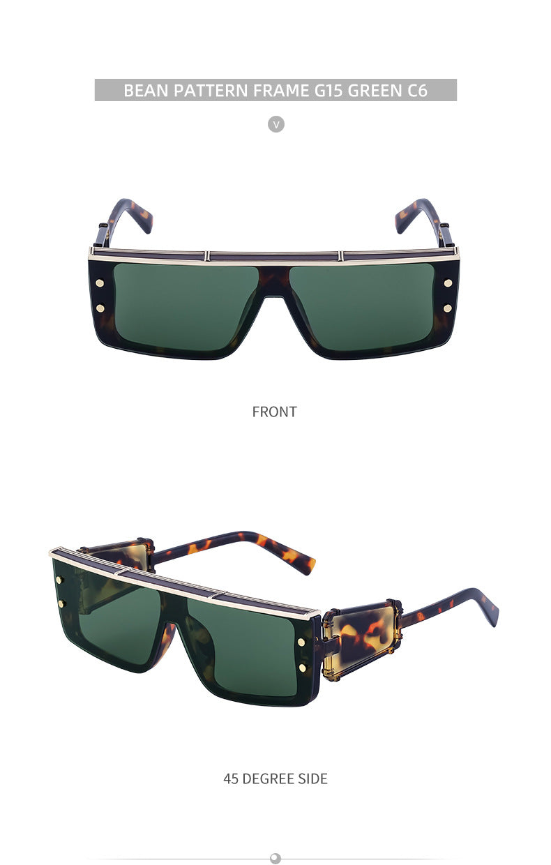 European and American Cyber Steampunk Square Frame Sunglasses for Men Trendy Y2K Wholesale Sunglasses and Eyeglasses sunglasses