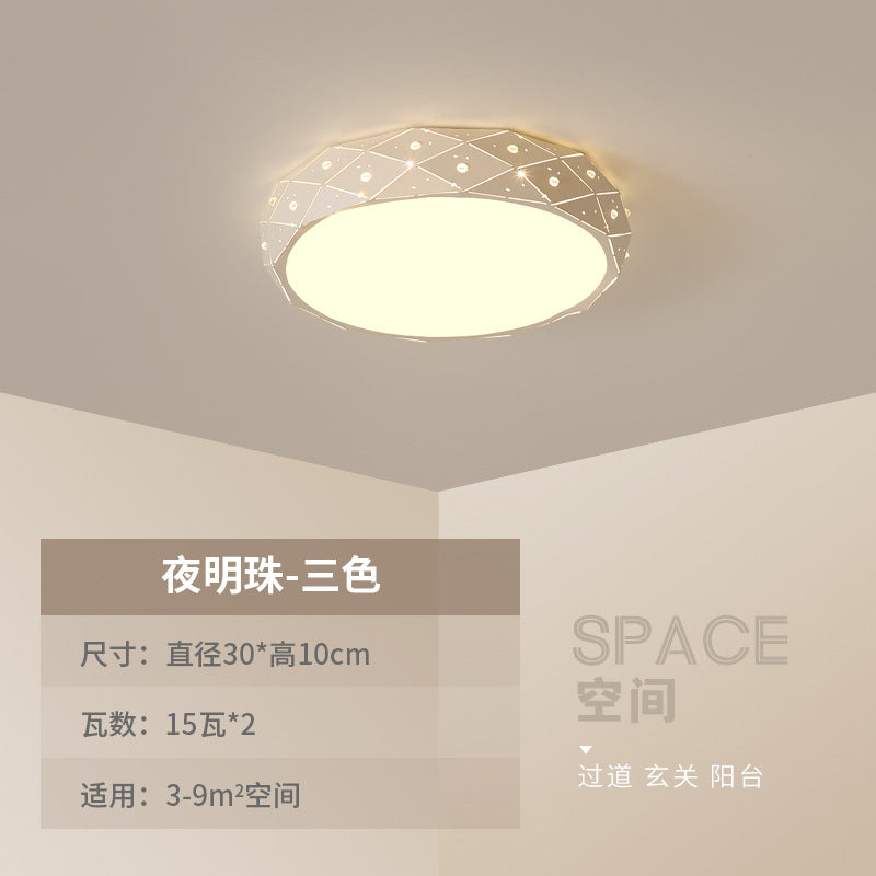 led Ceiling Lamp Nordic Simple Living Room Lamp Round Bedroom Children's Lamp Balcony Corridor Engineering Ceiling Light Fixture