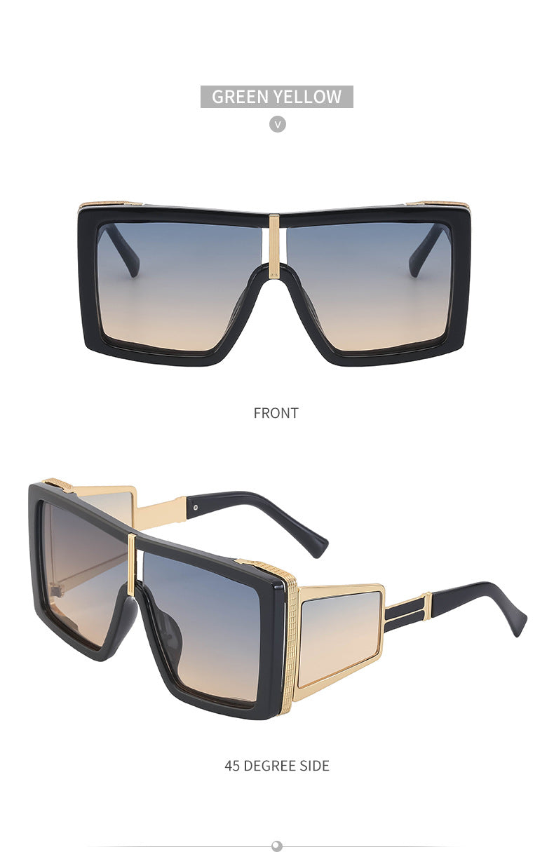 New Steampunk Style Sun Protection Sunglasses for Women, Full Coverage, Men's Trendy European and American Wholesale