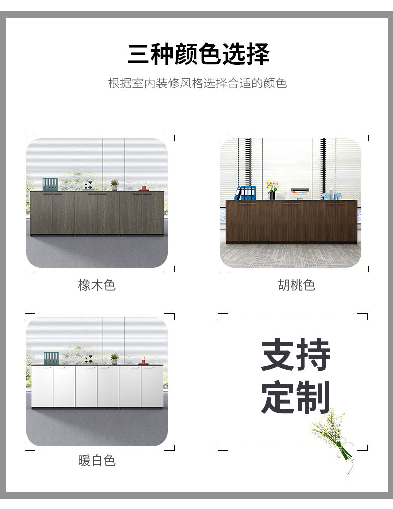 File Cabinet Low Cabinet Floor Cabinet Storage Cabinet Wooden Office Partition Cabinet Document Cabinet Archive Cabinet with Lock Office Cabinet