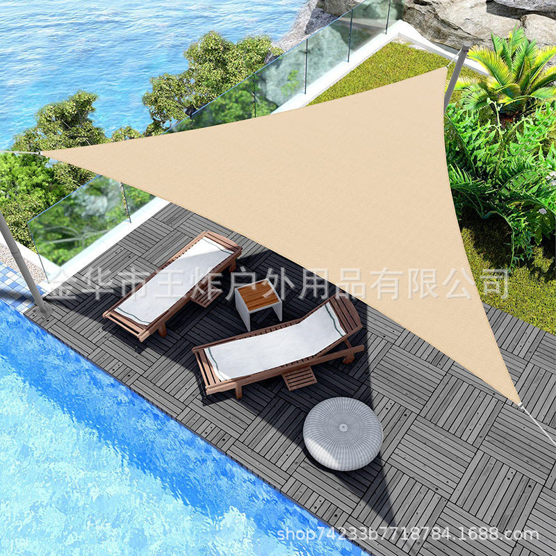 Sunshade Sail Factory Outdoor Camping Canopy Sunshade Awning Courtyard Pool Sunshade Triangle Sail