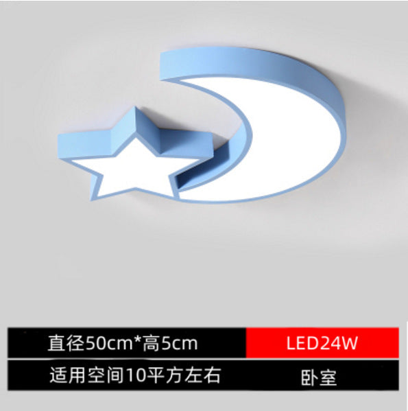 Macaron Children's Room Lighting Creative Boys and Girls Colorful Star Cloud Ceiling Light Kindergarten Bedroom Lamp