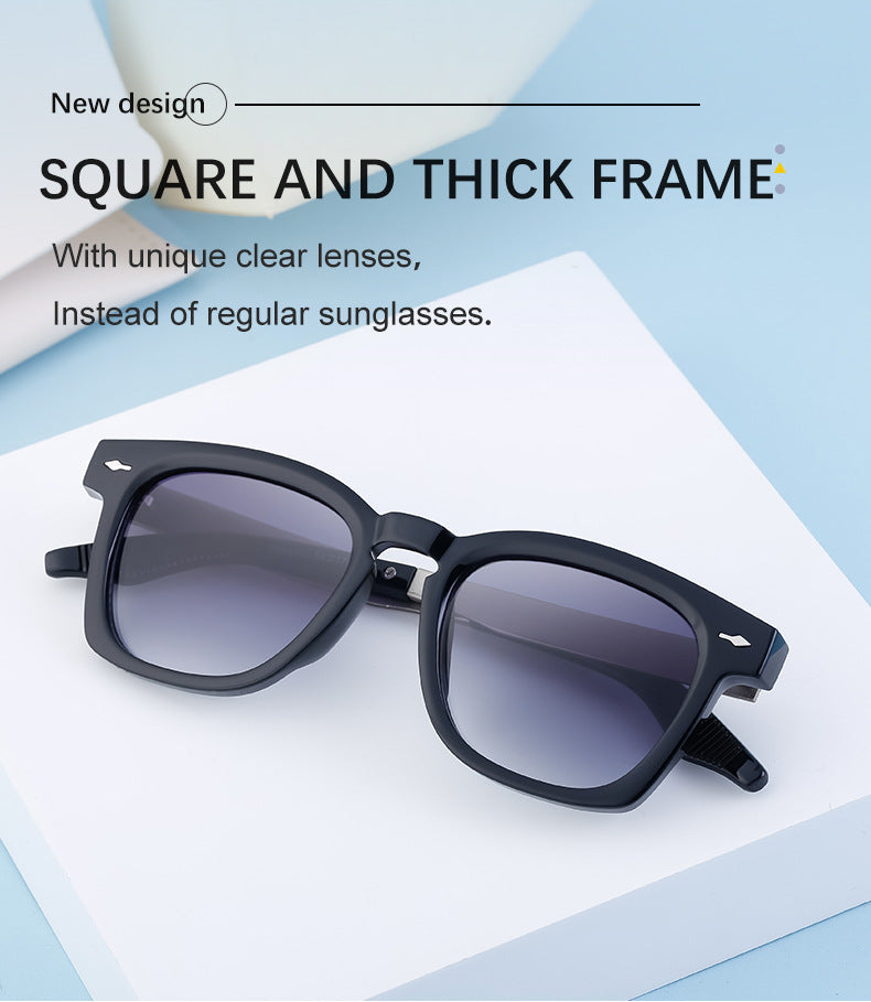 Square Frame Retro Sunglasses for Men, Sun Protection, Driving Special, High-End Outdoor Glasses Wholesale shades