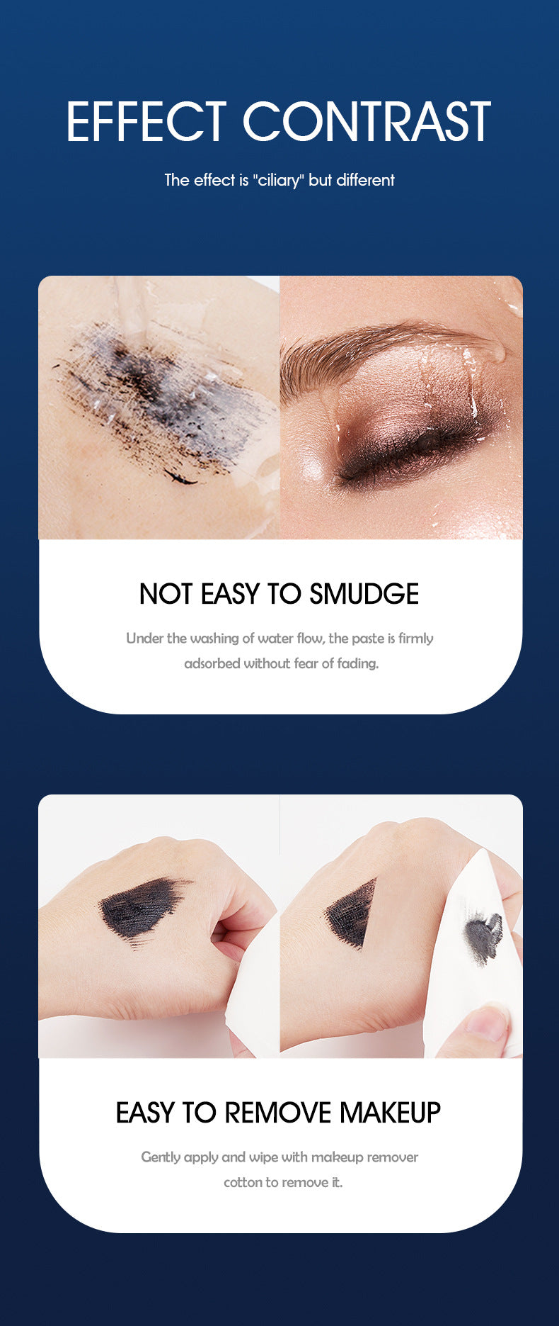 Mascara Waterproof Non-Smudge Lengthening Thick Curling Eyelash Version European Daily Use Makeup