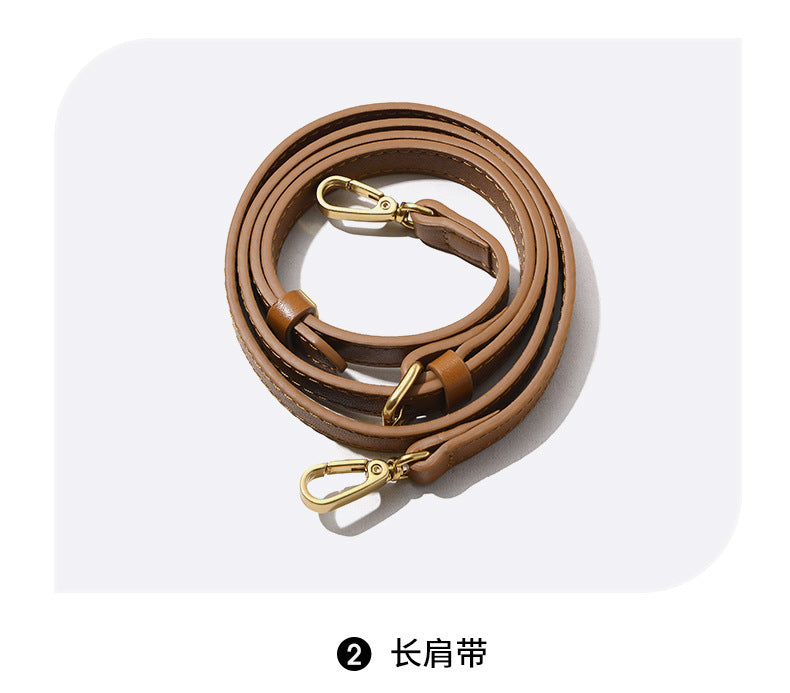 Miaojia Same Style European and American Retro Handbag Female Sense Top Layer Cowhide Crossbody Shell Bag Niche Boston Bag