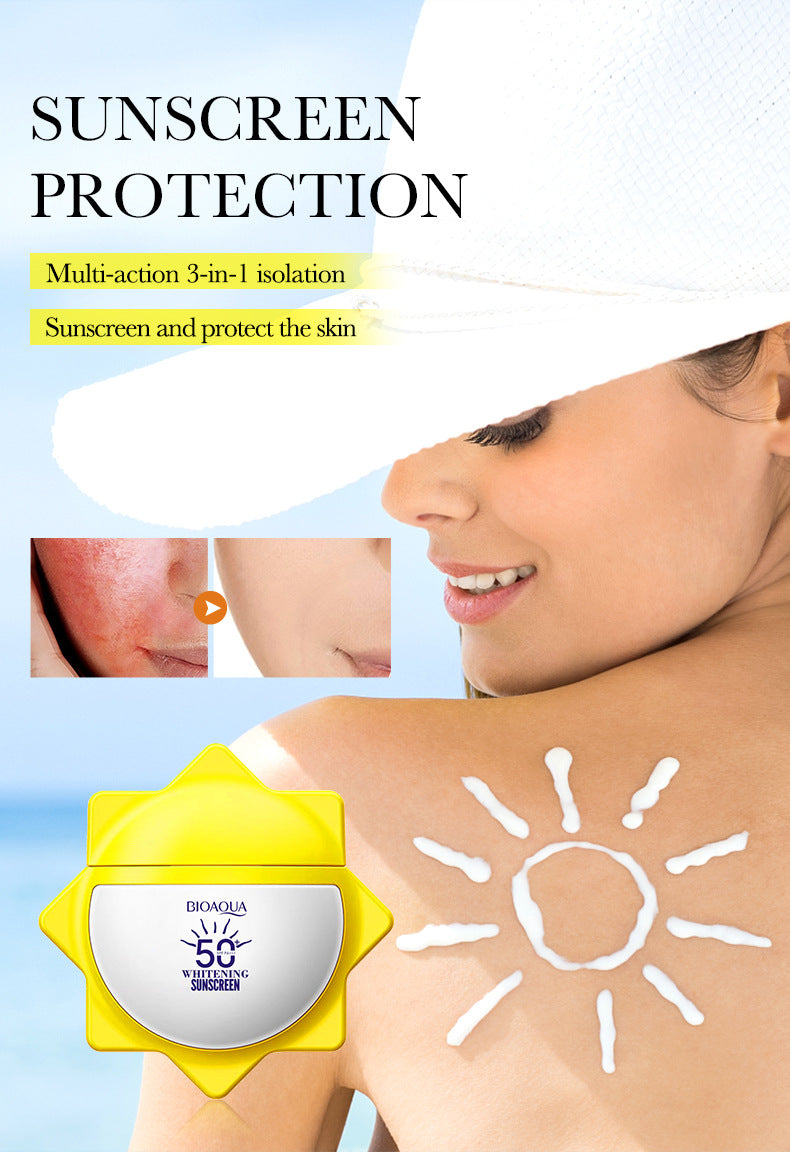 Whitening Sunscreen40gBIOAOUA Improve Isolation UV Protection Sunscreen Lotion Cross-Border Wholesale