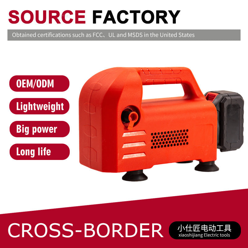 High-Pressure Car Wash Water Gun for Home Use, Cordless Portable Rechargeable Battery Self-Priming Lithium Battery Car Washer, Brushless Powerful Car Wash Tool