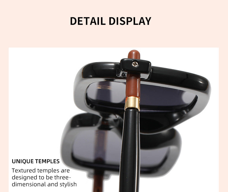 New Thick Frame Sunglasses for Men, European and American Style Square Frame Sunglasses, Retro Blue Light Blocking Sunglasses for Men, Wholesale