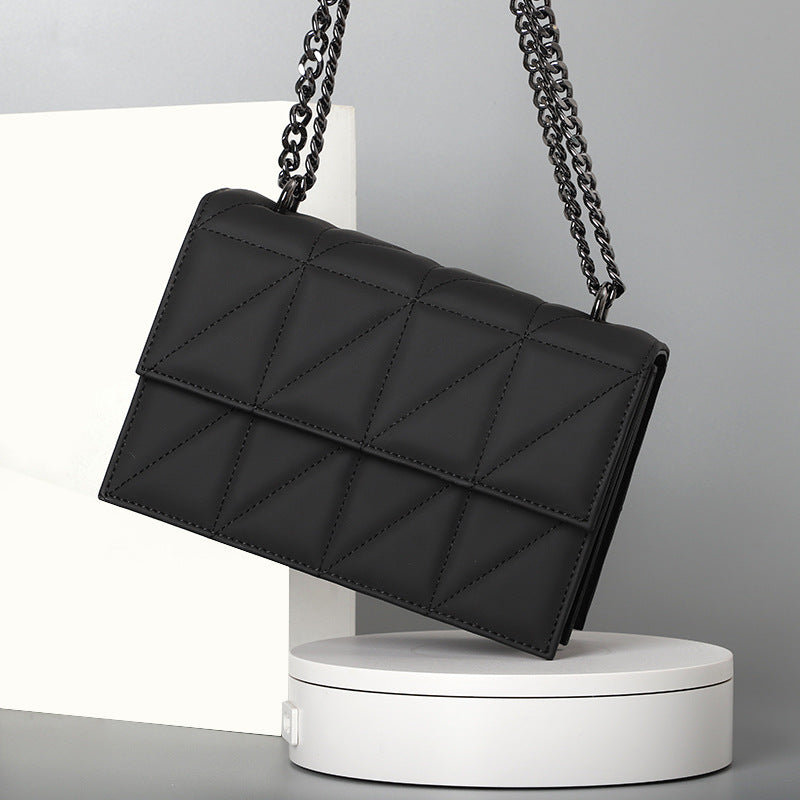 Summer New Korean Style Trendy Fashion Diamond Small Square Bag Niche Versatile Crossbody Bag Stylish Fashionable Single Shoulder Women's Bag