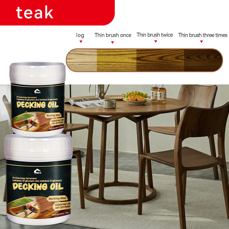 baolisi Water-based Wood Wax Oil Indoor Tables and Chairs Doors and Windows Furniture Renovation Color Change Transparent Wood Latex Paint Coating