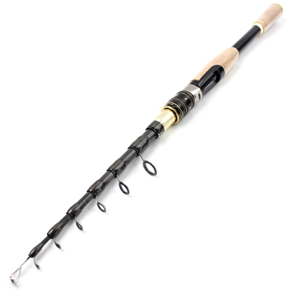 Manufacturer Wholesale Dropshipping Fishing Gear Ultra Short Portable Fishing Rod Small Sea Rod Carbon Fiber Fishing Rod Telescopic Lure Rod