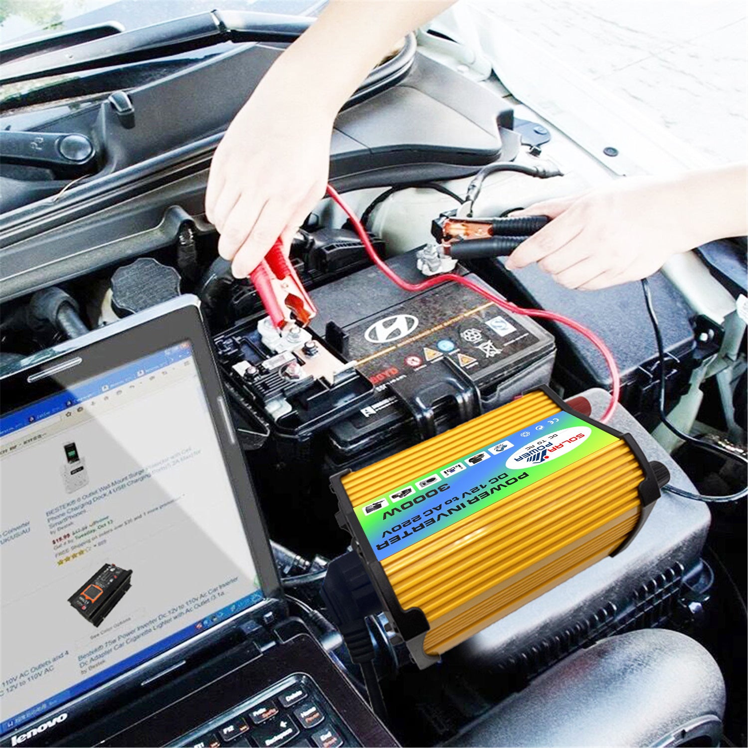 Automobile and Motorcycle Parts Car Converter Car Inverter Car Inverter Power Supply12V Turn110V/220V 300W