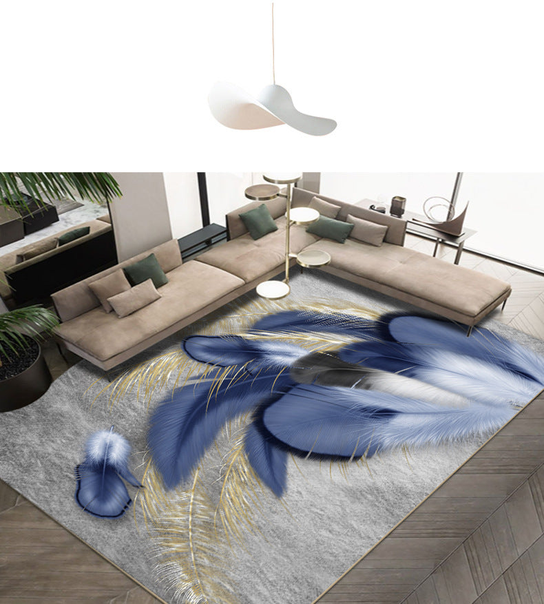 Light Luxury Crystal Velvet Carpet Wear-Resistant and Dirt-Resistant Living Room Sofa Coffee Table Carpet Cooling and Silent Home Non-Slip Bedroom Carpet