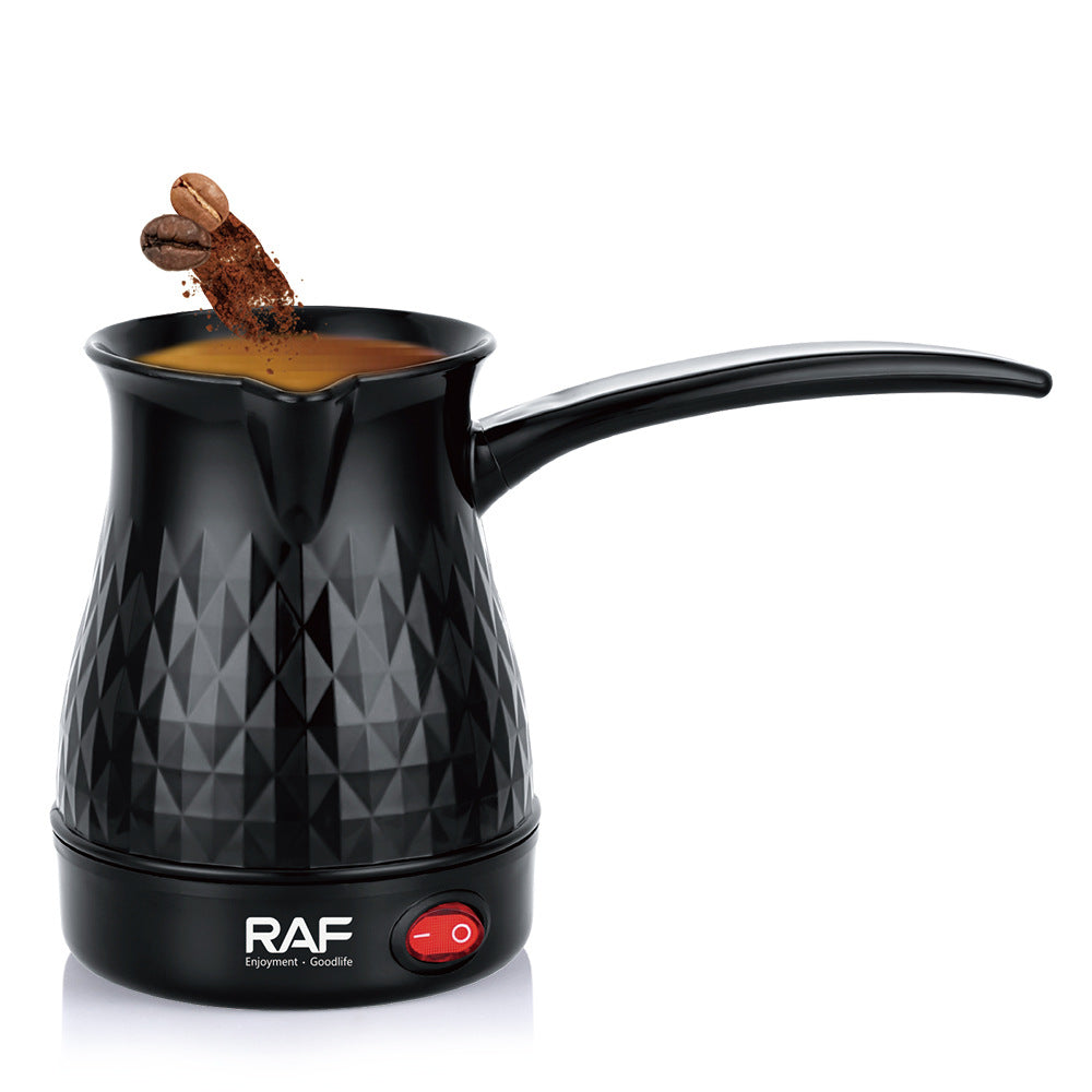 R151欧标土耳其电咖啡壶小容量迷你手冲双层不锈钢家用电水壶