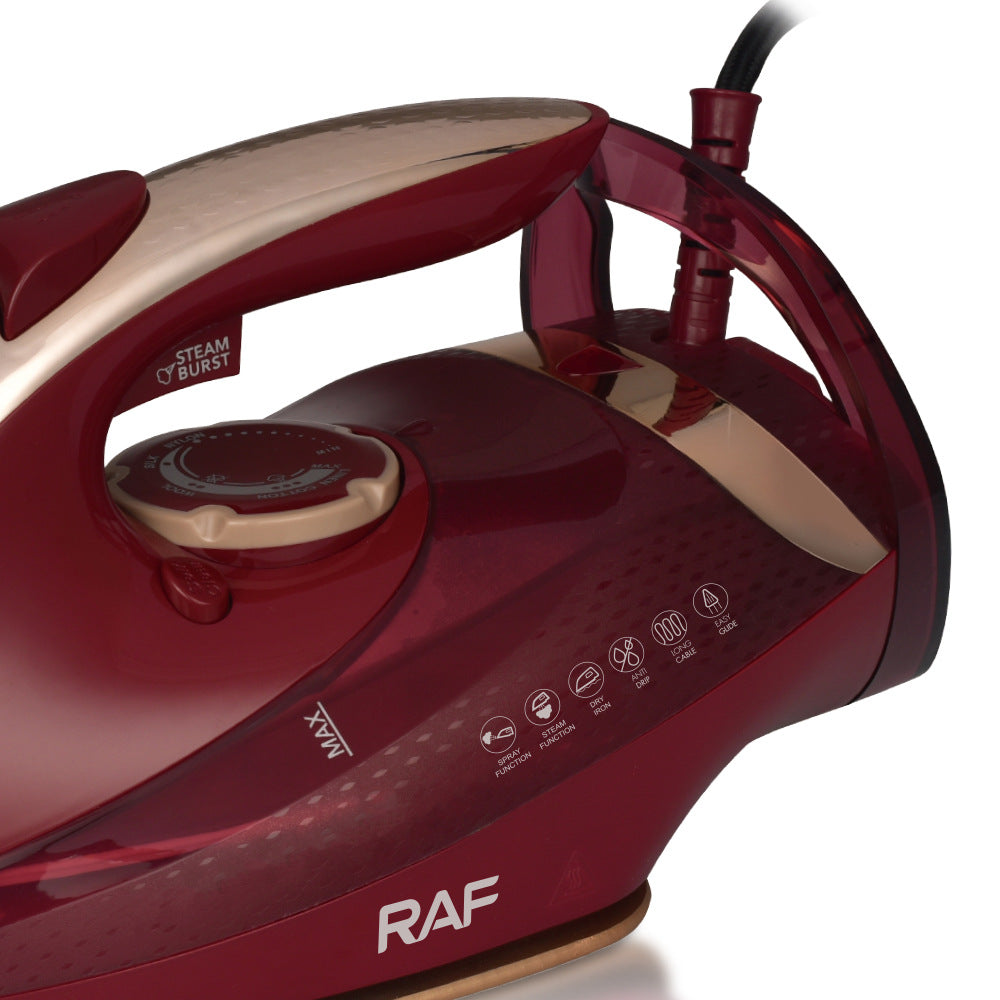 RAF EU Standard Household Powerful Steam Fast Wrinkle Removal Dry and Wet Dual-use Electric Iron Ironing Iron