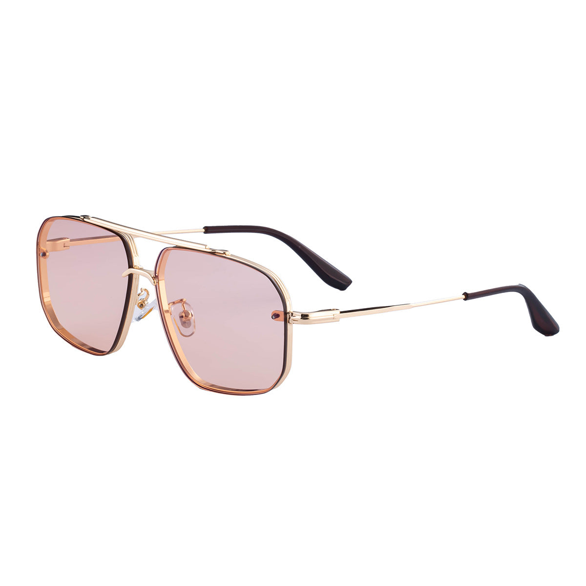 2025New European and American Fashion Square Frame Sunglasses for Men High-End Frameless Sunglasses Men Trendy Sun Protection shades