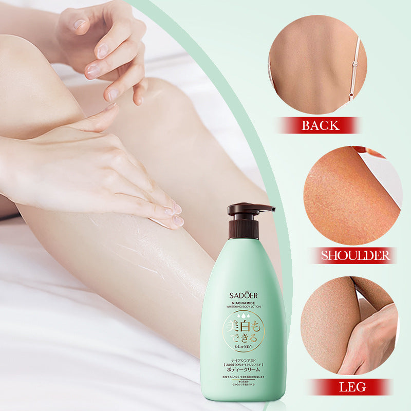 Cross-border Niacinamide Whitening Body Lotion500g Brightening Skin Body Cream Foreign Trade Skin Care Products Manufacturer Wholesale