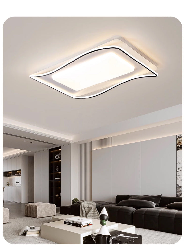 Full Spectrum Eye Protection Smart Lighting Living Room Lamp Ultra-Thin Ultra-Bright Whole House Modern Simple Ceiling Lamp Cream Style