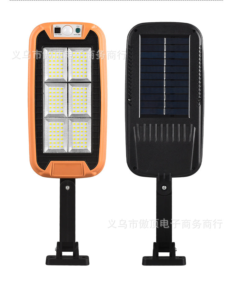 New Solar Light Outdoor Human Body Induction Light with Remote Control Wall Light Waterproof Garden Light LED Garage Light Street Light