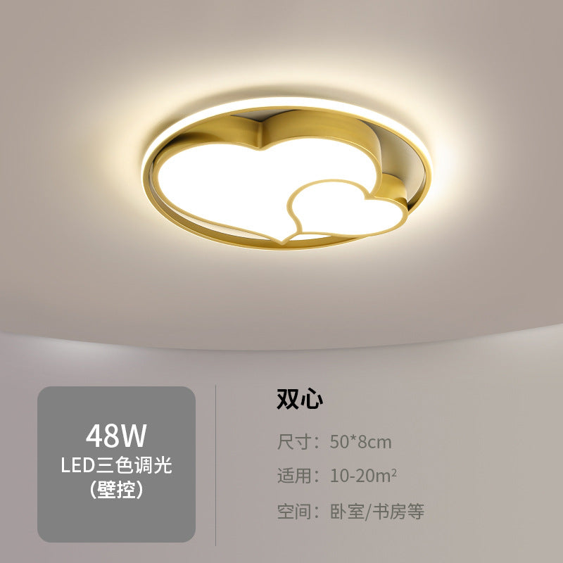 led Ceiling Lamp Master Bedroom Lamp Cozy Modern Minimalist Children's Room Lamp Creative Personality Room Lamp Ceiling Light Fixture