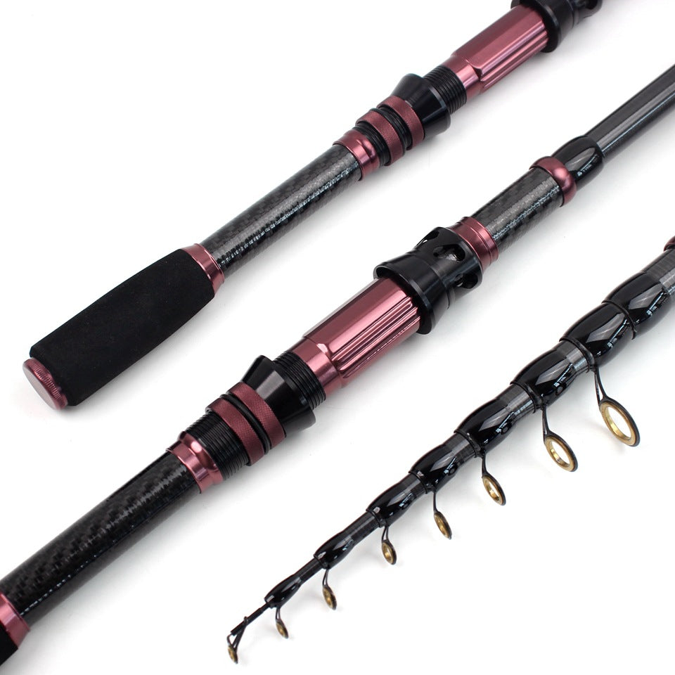 New Ultra Short Sea Rod Carbon High Quality Portable Fishing Rod Retractable Lure Casting Rod Fishing Gear Manufacturer Wholesale