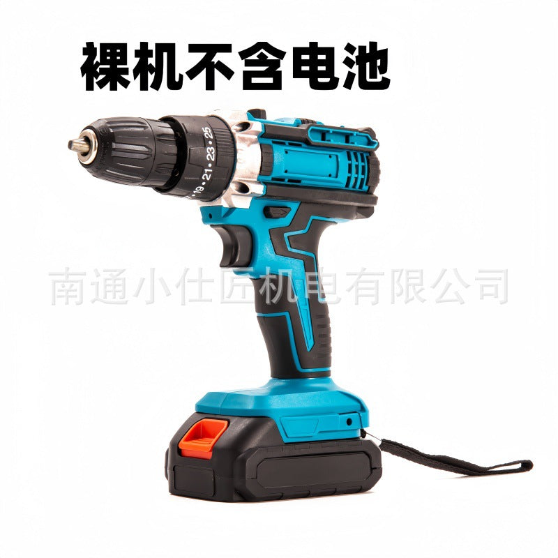 Brushless Lithium Battery Industrial Grade Cordless Drill Dual-Speed Impact Drill Household Multi-Function Electric Screwdriver One Battery One Charger
