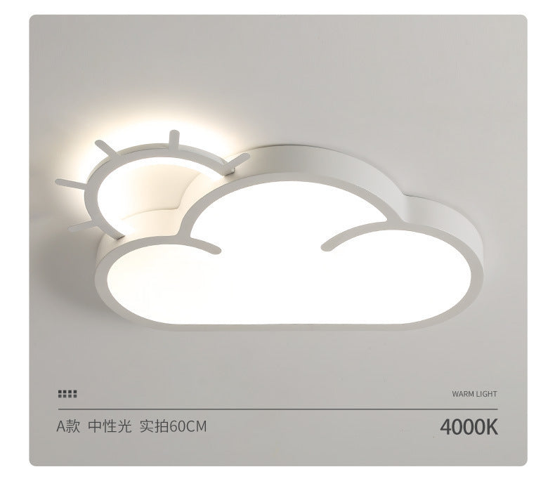 Cloud Lamp Full Spectrum Eye Protection Princess Room Children's Room Bedroom Lighting Personality Ceiling Lamp Modern Simple Cartoon