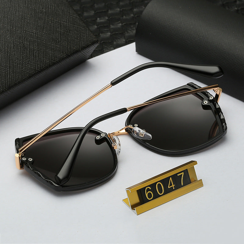 Polarized Driving Anti-Glare Sunglasses for Women Fashionable Internet Celebrity Style Frameless Sunglasses Trendy Korean Version Sunglasses