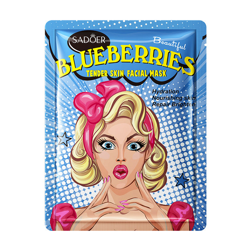 Full English Goddess Mask SADOER Hyaluronic Acid Moisturizing Hydrating Face Mask Sheets Wholesale for  Trade