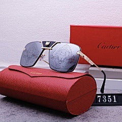 New Fashion Big Brand Sunglasses for Women Driving European and American Style Sunglasses for Men Rimless Cut Edge High-end Sunglasses