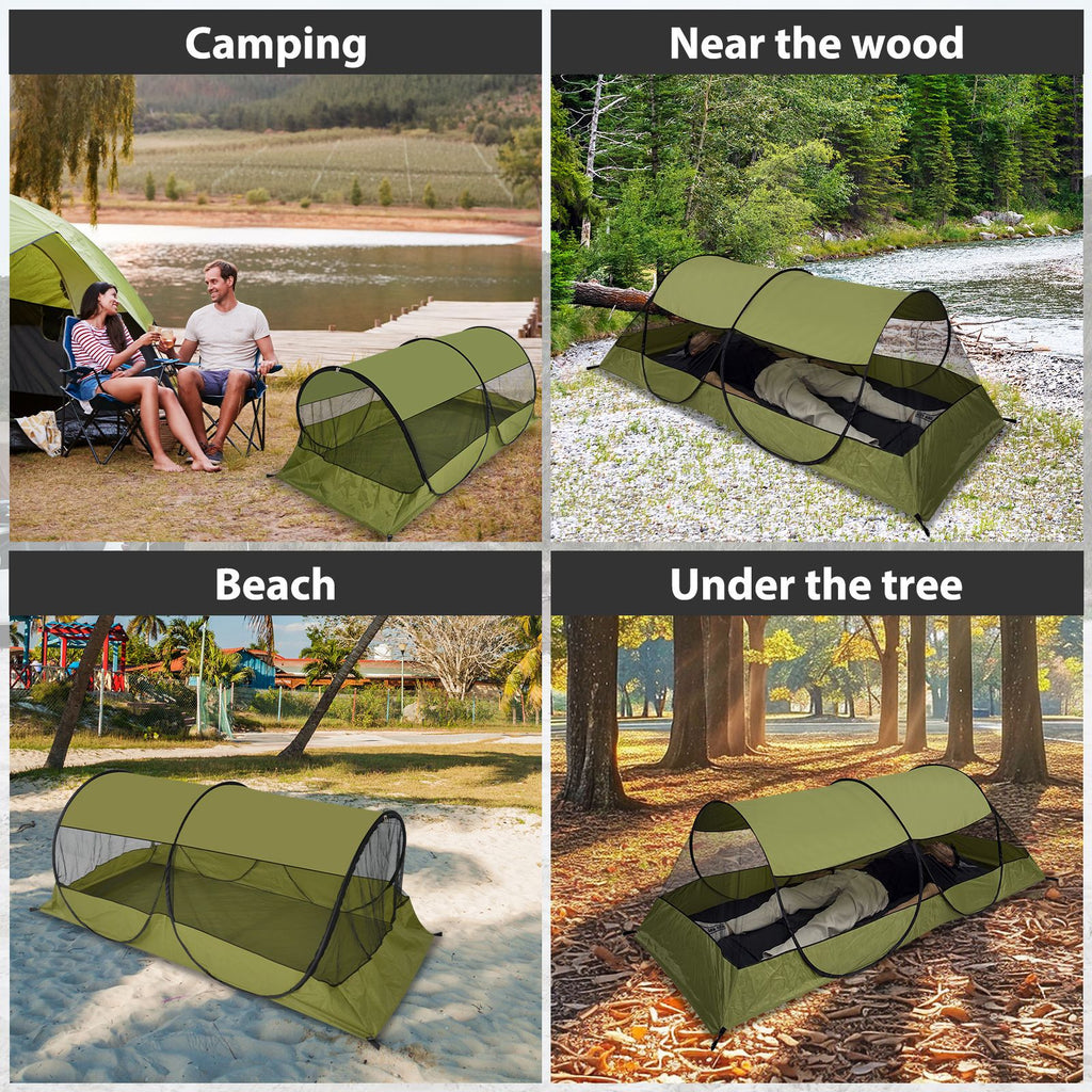 New Foldable No-Installation Mosquito Net Tent Outdoor Camping Travel Park Portable Sunshade Tent