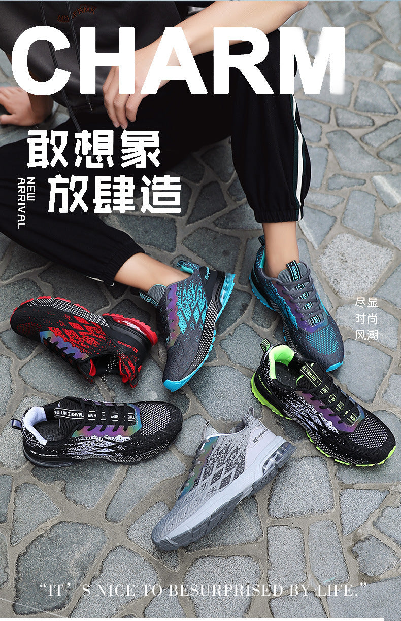 Autumn New Men's Large Size Casual Fashion Running Sneakers Youth Mesh Breathable Trendy Dad Shoes