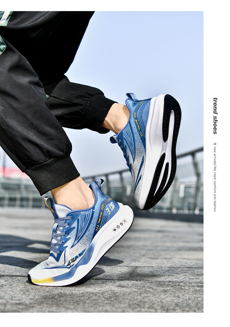 New Summer Lightweight Wear-resistant Men's Running Shoes Carbon Plate Non-slip Sports Shoes Casual Fashion Shoes