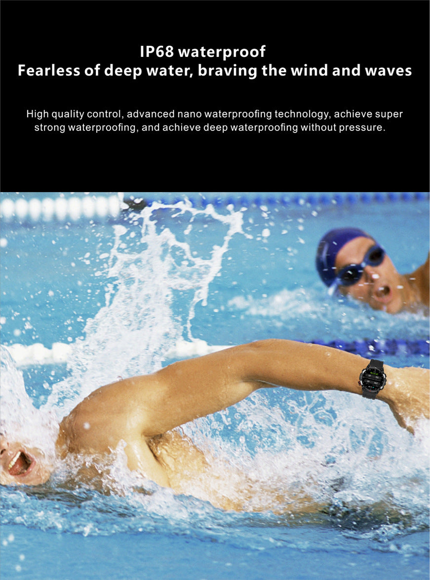 W10 Pro Smart Watch Bluetooth Call True Heart Rate Step Sleep IP68Deep Waterproof GPS Positioning and Three-Proof