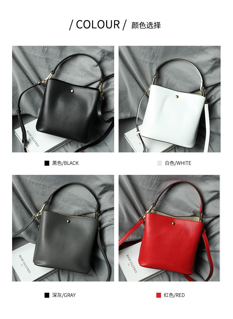 Factory Direct Sale In Stock Spring Autumn Bucket Bag Trendy Fashion Personality Simple Versatile Shoulder Bag Handheld Crossbody Women's Bag