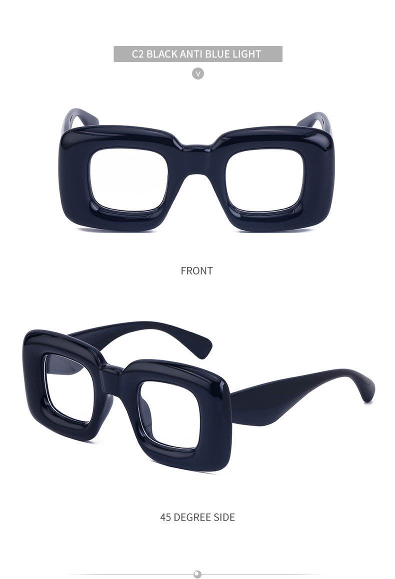 European and American Style Square Frame Sunglasses for Women Fashionable Quirky Sunglasses for Men Wholesale