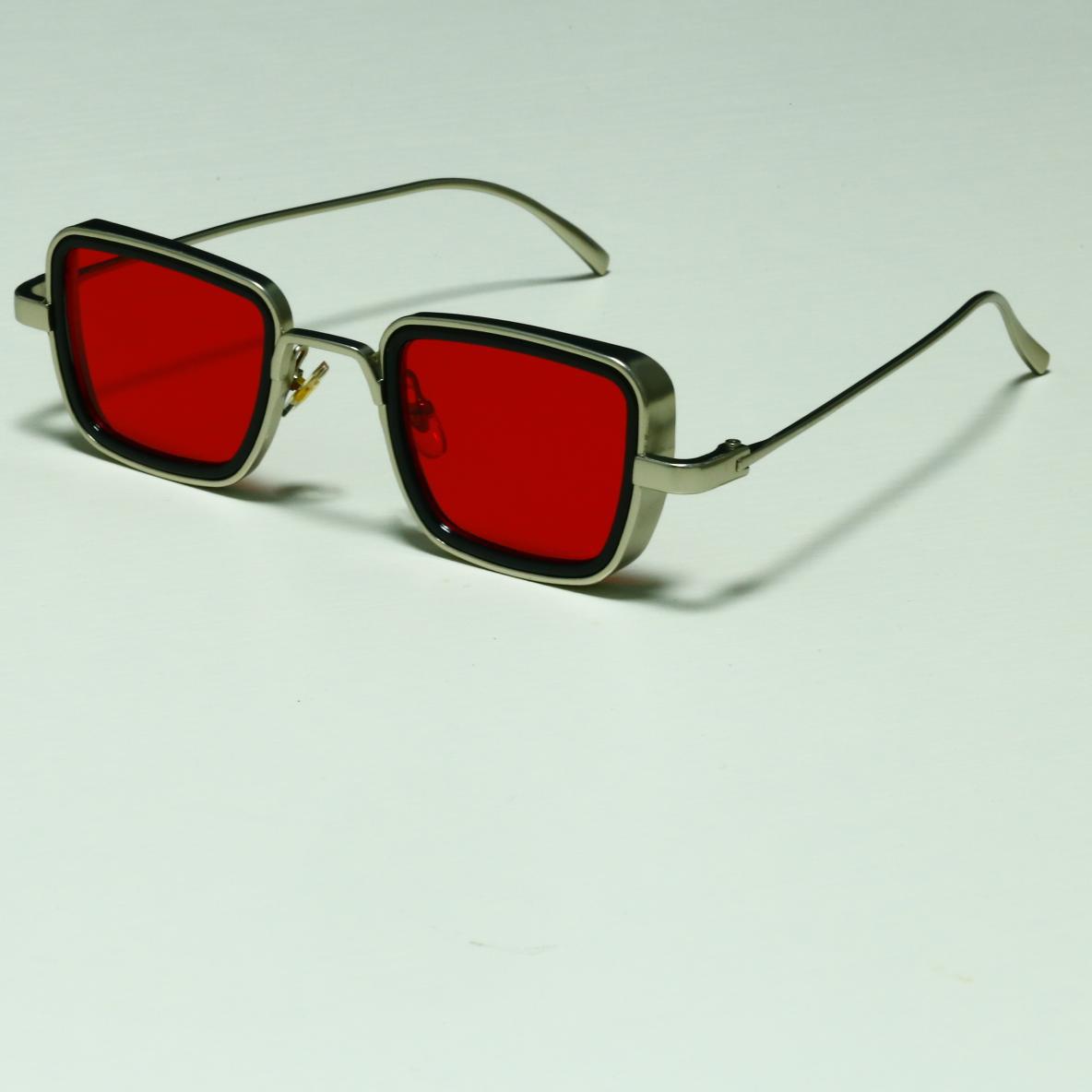 KABIR SINGH Steampunk Small Square Frame Sunglasses for Men High-end Indian Sunglasses Men's Glasses