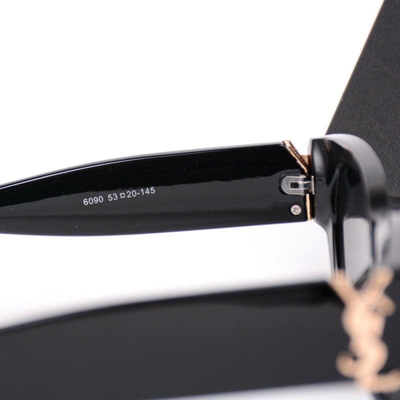 Park Caiying ROSE Same Style Sunglasses Versatile Fashionable Trendy Personality Street Style Sunglasses Wholesale6090