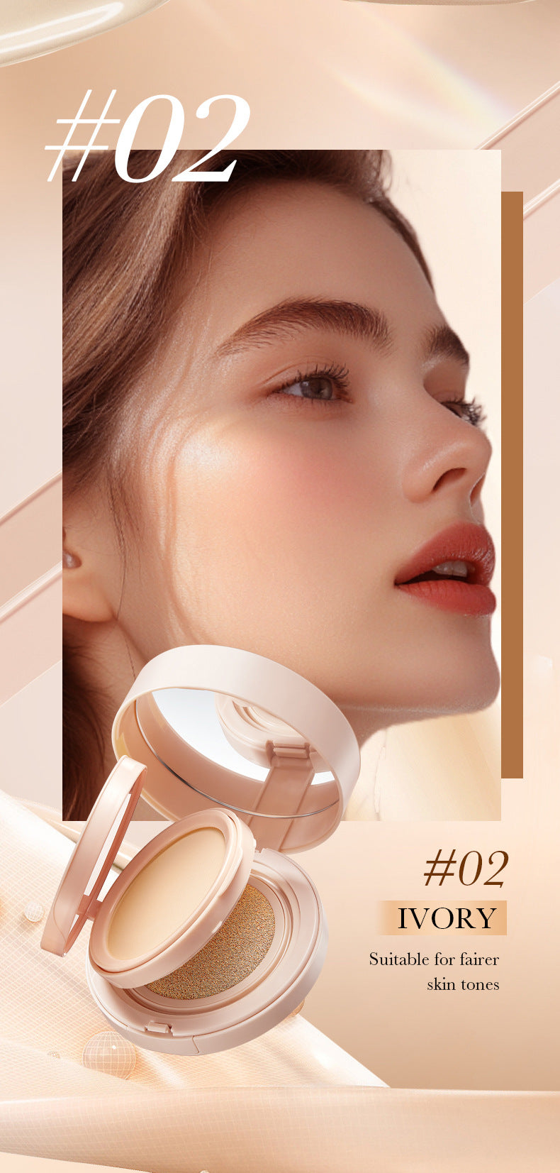 Light Sensing Cushion Compact SADOER Moisturizing and Light BB Cream Concealer Foundation  Wholesale