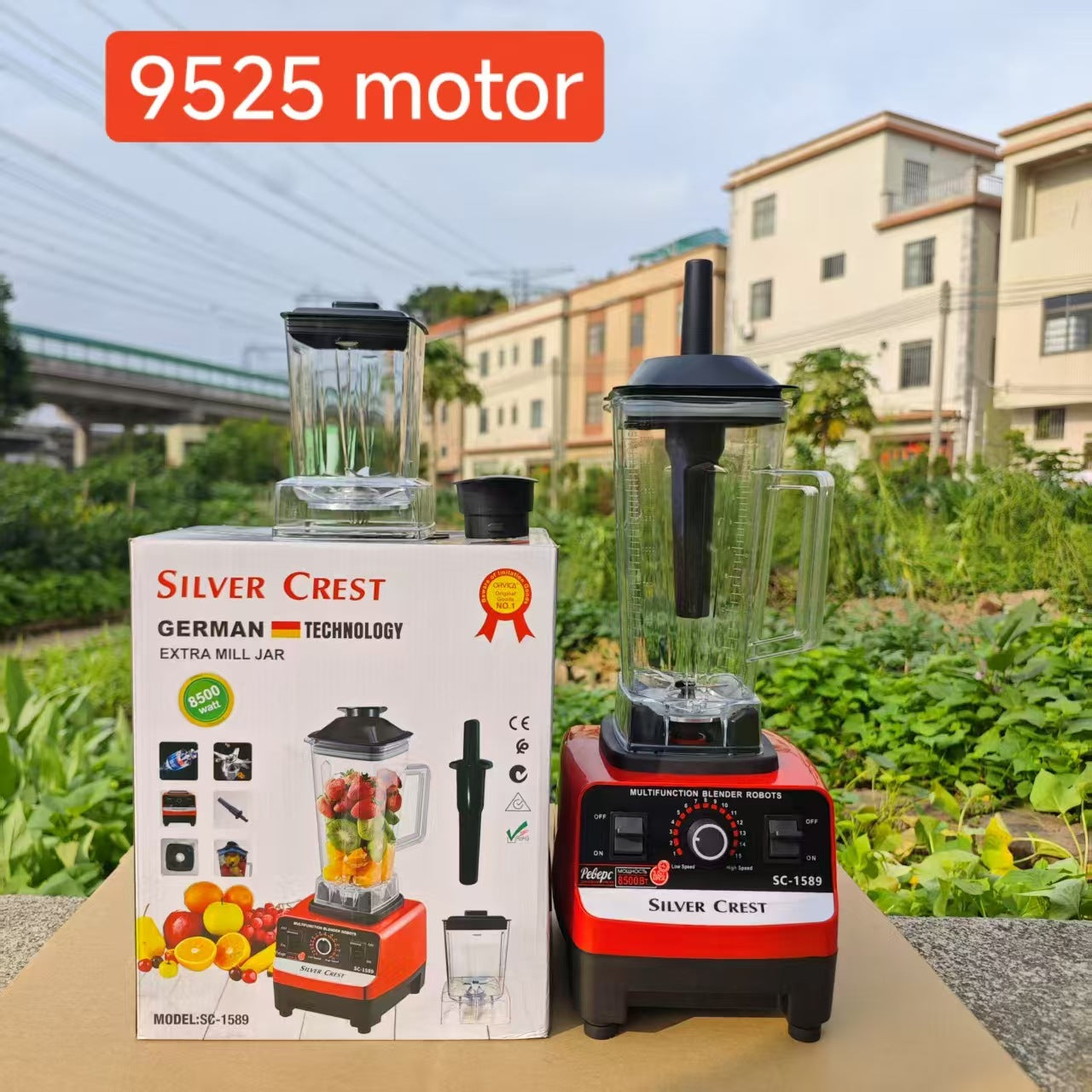 4L8in1blender Stainless Steel High-Power Pure Copper Blender Meat Grinder Ice Crusher Juicer Blender