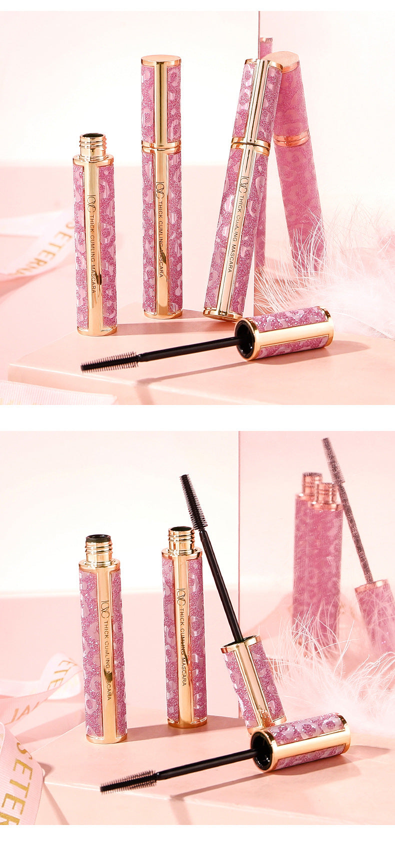 Printable logo Exclusively for the platform ICVC#Mascara Curling, Thickening, Lengthening, Smudge-Proof Packaging