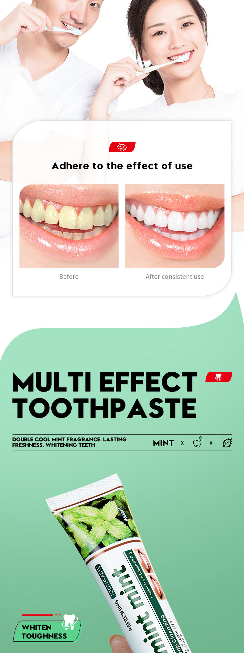 Distribution Combination Toothpaste SADOER Clean teeth fresh oral care cross-border wholesale