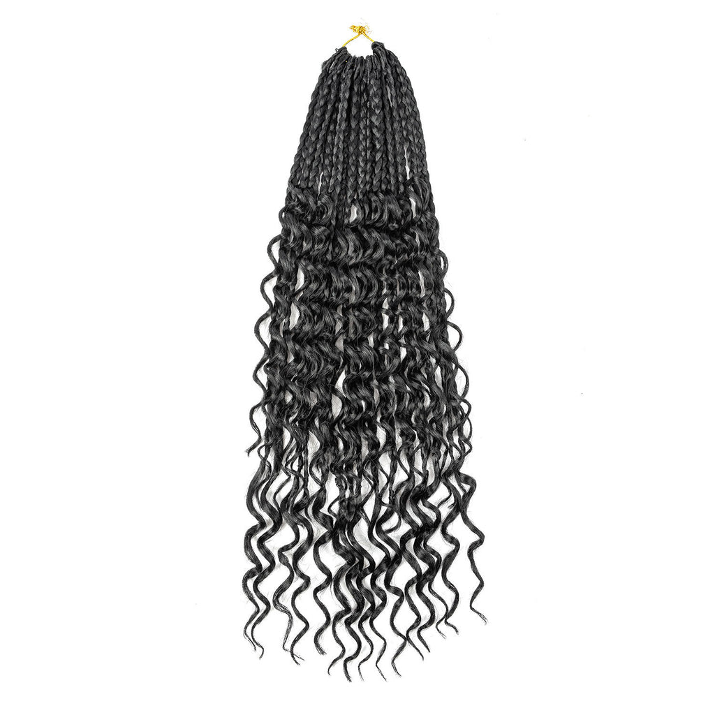 Three-strand Braid Concubine Xuchang Chemical Fiber Crochet Hair European and American Style Wig Braid Goddess Box Braids Hair